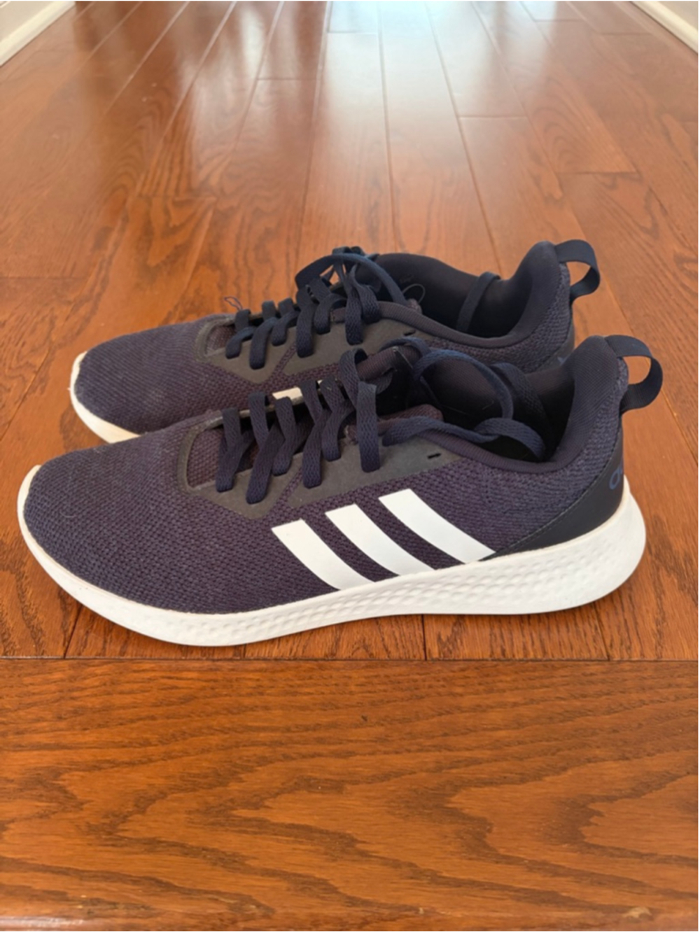 Men's Adidas Navy & White Sneakers Size 10